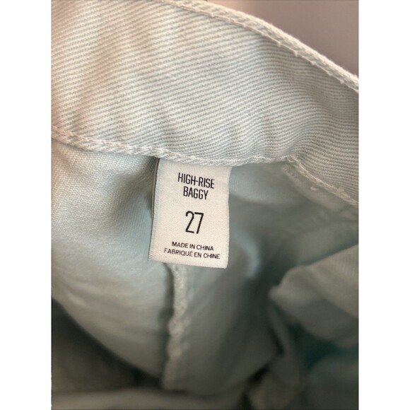 Urban Outfitters BDG Kate Baggy Jean Women’s 27 Light Blue Cargo High Waist - Picture 7 of 8